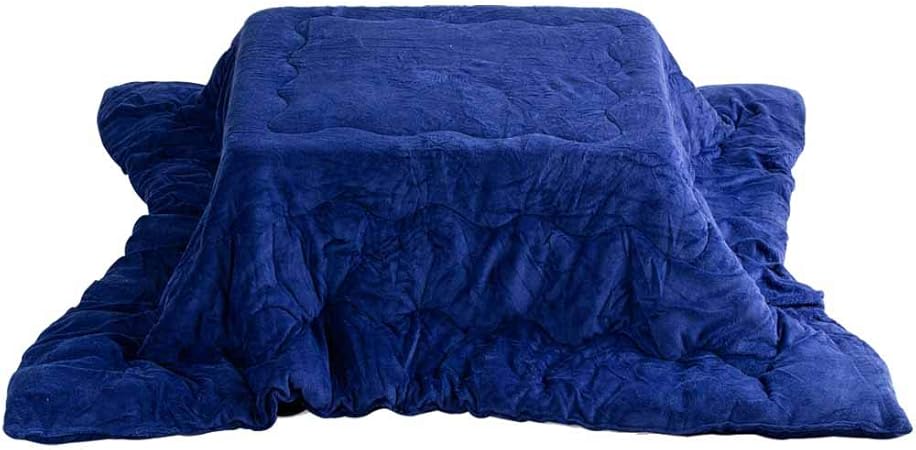 Amazon Co Jp アイリスプラザ こたつ掛け布団 正方形 適合こたつサイズ 75 80 75 85cm リバーシブル ネイビー Rvkf 185nv ホーム キッチン