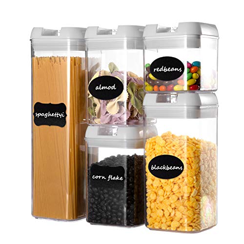 Airtight Food Storage Containers Set, Faite's 5 Pieces BPA Free Kitchen
