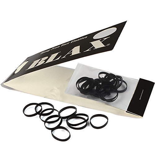 Blax SnagFree Hair Elastics 4mm Black 8ct Blax Hair