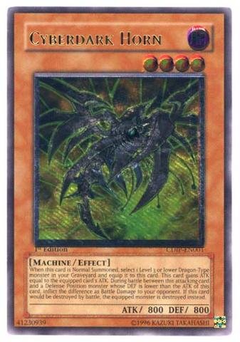 Yu-Gi-Oh! - Cyberdark Horn (CDIP-EN001) - Cyberdark Impact - 1st Edition - Ultimate Rare