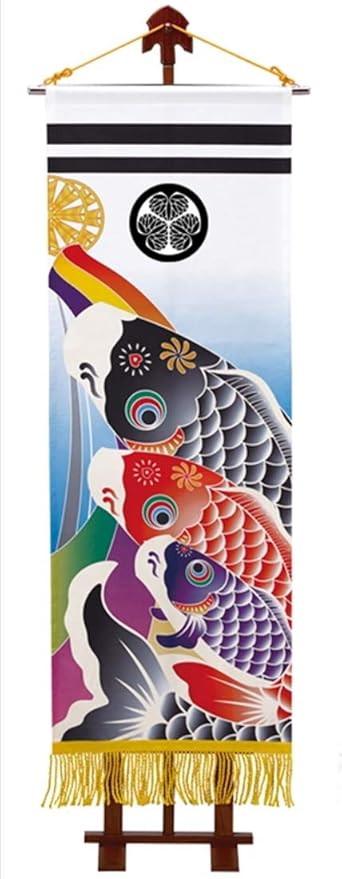 Amazon 室内のぼり ミニ座敷武者セット 鯉のぼり 家紋入れ 錦鯉 ワタナベ鯉のぼり 武者絵幟 五月人形 名前旗 武者のぼり おもちゃ