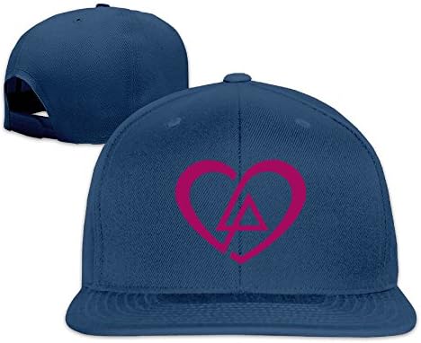 Heart Linkin Park Fan Love Logo Solid Snapback Baseball Hat Cap One Size Navy
