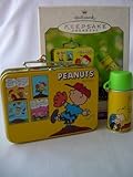 2000 Hallmark Ornament Peanuts Lunch Box Set of 2 Ornaments
