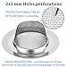 Kitchen Sink Strainer - Stainless Steel, Large Wide Rim 4.5