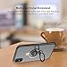 DESOF iPhone X Case, iPhone 10 Case with Ring Holder Kickstand, 360°Adjustable Ring Grip Stand Work with Magnetic Car Mount Anti-Fingerprint Slim Cover for Apple iPhone X (2017) 5.8 inch - Clear