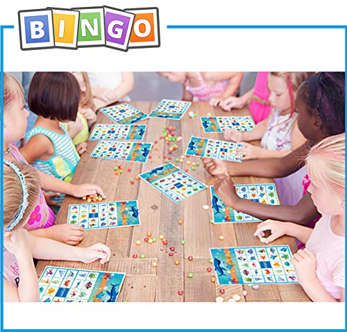3 Shark+Bingo+Games+Kids+Decorations