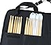 YMC DSB20-BK Pro 15mm Larger Size Drumstick Bag Holder Mallet Bag with a shoulder strap,Drum Key - Black