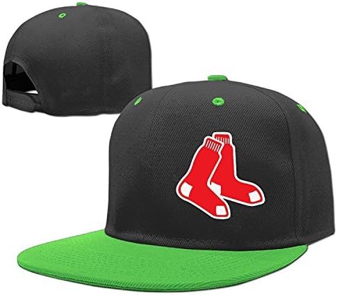 PGiG Kid's Red Sox Adjustable Snapback Hip Hop Baseball Hats Caps