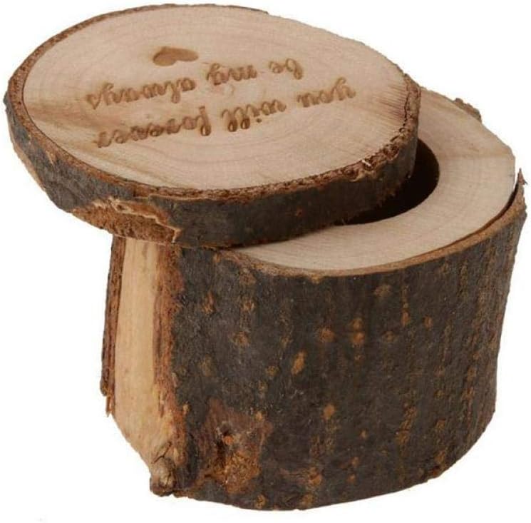 Titular del Anillo de Bodas Boda de Madera rústica Almohadilla ...