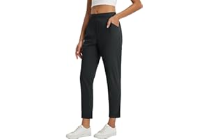 baleaf Womens Travel Pants with Zipper Pockets Stretchy Work Pants Business Casual Slacks Golf Pants Dressy with Pockets