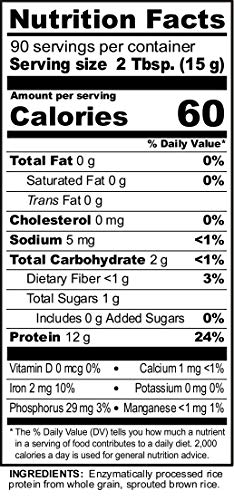 Raw, Rice Protein, Plain, 3 lbs (1.36 kg) - //medicalbooks.filipinodoctors.org