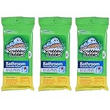 Scrubbing Bubbles Antibacterial Bathroom Flushable Wipes, 28 Count (Pack of 3)...