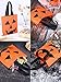 Boao 24 Pieces Halloween Lantern Pumpkin Tote Bags Non Woven Candy Bags for Halloween Party(7.9 x 7.9 Inch)