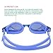 SIXBOX Swim Goggles leak free anti UV lens adjustable shoulder strap Triathlon Swimming Goggles Anti fog nose clip, Ear adult male, Female, Kids,Youth(Blue)