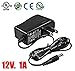 Amamax Wall Adapter Power Supply - 12VDC 1A, 5.5mm - 2.1mm Plug UL Listed