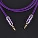 Asamoom 3.5mm Aux Cable Male to Male Stereo Audio Cable (1m) for Headphones iPods iPhones iPads Speaker Car Stereos (Purple)
