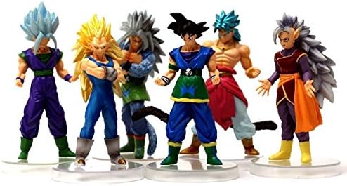 NW Store® 6PCS/LOT 13cm Japan Anime Dragon Ball Z Action Figures Dragon Ball SON GOKU Great Saiyaman Anime Figure Brinquedos ( Without Original Box )