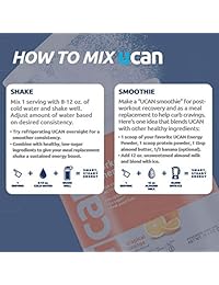 Ucan superstarch mezcla de bebida energética, Mini tina, Tropical naranja, sin azúcar añadido, sin gluten,...