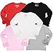 RuffleButts® Little Girls Ruffled Long Sleeve Undershirt Tee