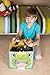 Cute Smiling Frog Collapsible Toy Storage Organizer by Clever Creations | Toy Box Folding Storage Cube for Kids Bedroom | Perfect Size Storage Cube for Books, Kids Toys, Baby Toys, Baby Clothes