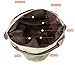 xiaoxiongmao Large Pocket Casual Women's Shoulder Cross body Handbags Canvas Leather Bags Army green
