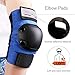 Merkapa Kids Knee Pads Elbow Pads Wrist Guards 6 in 1 Protective Gear Set for Skating Cycling Bike Rollerblading Scooter (Blue, S)