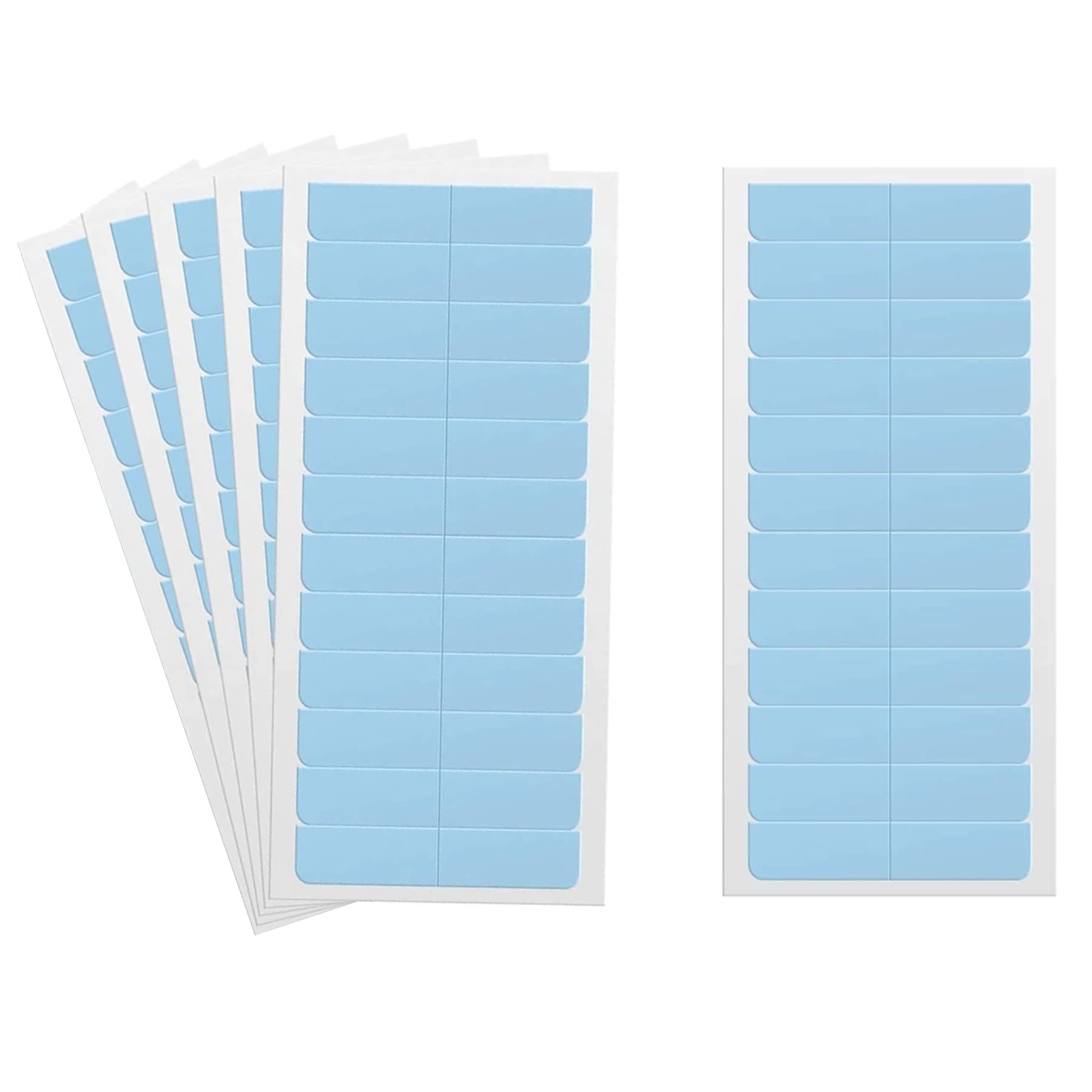 LYYDAN Tape Hair Extensions, 144pcs Pre-cut Strong Stickiness Tapes In Hair Extensions, Lasting & Sweat Proof Replacement Double Sided Tapes For Hair Extension, Replacement Hair, Fake Eyebrows & Beard