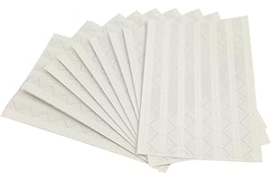 YYAALOA 10 Sheet (1020-pack) Photo Corners Self Adhesive PVC Paper Photo Foto Corner Stickers for Scrapbooking Personal Journal (White)