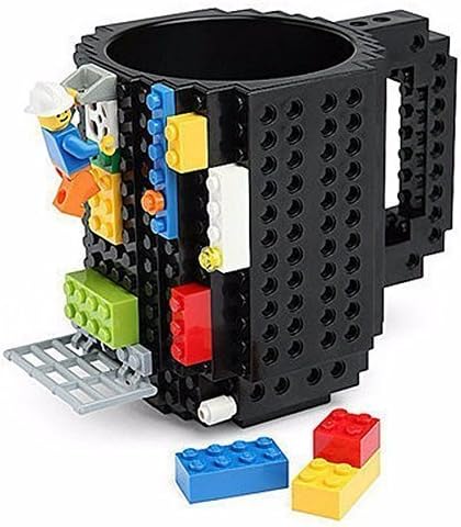 Creative DIY Build-on Brick Mug Lego Style Puzzle Mugs, Building Blocks Water Bottle Frozen Coffee Mug, Christmas Gift Toy Mugs