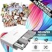 Portable Instant Mobile Photo Printer - Wireless Color Picture Printing from Apple iPhone, iPad or Android Smartphone Camera - Mini Compact Pocket Size Easy for Travel - SereneLife PICKIT20 White