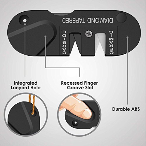 Pocket Multifunction Sharpener/Ceramic Multi Knife Sharpener Outdoor Foldable Tool for Survival Hunting Fishing Hiking Camping