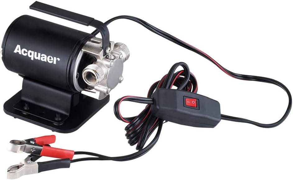 Acquaer DC 12V Battery Powered Portable Transfer Pump TRB010 with Suction Hose Kit