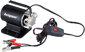 Acquaer DC 12V Battery Powered Portable Transfer Pump TRB010 with Suction Hose Kit