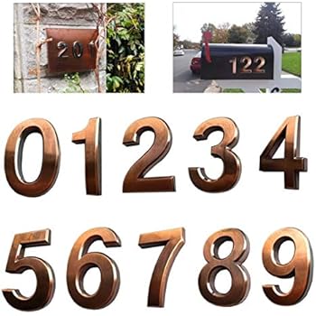 mailbox adhesive address self inch door sticker number numbers gate stickers floor