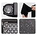 Lekebaby Arrow Print Grey Universal Stroller Organizer Accessory with Cup Holders, 7 Compartments, Grey