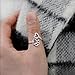 Pettstore Creative Women Silver Lucky Dog-paw Ring Adjustable - Hollow Print Love Heart Toe Ring Opening Pet Animal Fashion Jewelry Perfect for Girls (Silver)