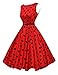 GRACE KARIN Pin Up Vintage Sundress for Women Sleeveless, Floral-7, Size 2X Plus