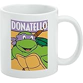 Teenage Mutant Ninja Turtles Donatello Ceramic Coffee Mug, Novelty Gift Mugs for Coffee, Tea and Hot Drinks, 11oz, White