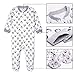 HONGLIN Footed Baby Pajamas Boys Girls Sleeper Long Sleeve 100% Cotton Zip 9-12 Months