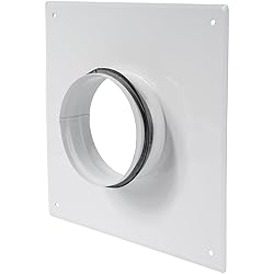 White Duct Connector Flange - 4 Inch Ducting