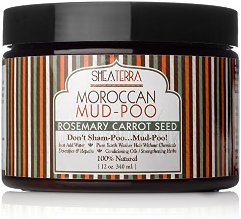 Shea Terra Shampoo Mud-Poo - Rosemary Carrot Seed 12 oz.