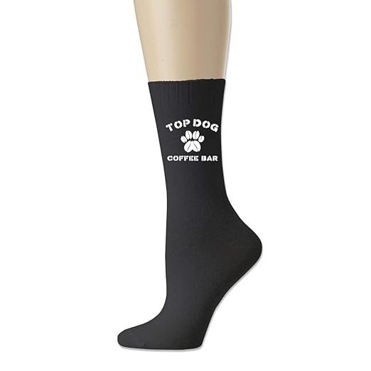 Amazon Com Cotton Socks High Ankle Top Dog Coffee Athletic Crew