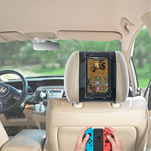 Ninitendo Switch Car Mount TFY Swivel Car Headrest Mount Silicon Holder