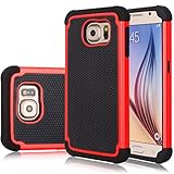 Galaxy S6 Edge Case, Jeylly(TM) [Shock Proof] Scratch Absorbing Hybrid Rubber Plastic Impact Defender Rugged Slim Hard Case Cover Shell For Samsung Galaxy S6 Edge S VI Edge G925