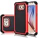Galaxy S6 Edge Case, Jeylly(TM) [Shock Proof] Scratch Absorbing Hybrid Rubber Plastic Impact Defender Rugged Slim Hard Case Cover Shell For Samsung Galaxy S6 Edge S VI Edge G925