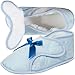 Womens Edema Slipper for Swollen or Bandaged Feet - Light Blue (M)