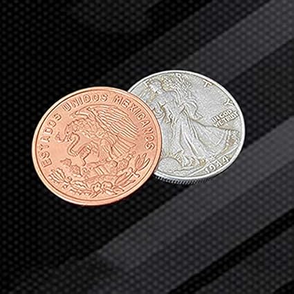 Amazon Com Superior Scotch And Soda Mexican Coin Magic Tricks Double Locking Coins Vanishing Magic Close Up Gimmick Illusion Prop Mentalism Toys Games