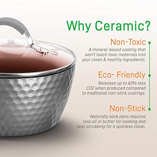 NutriChef-Nonstick-Cookware-Excilon-Home-Kitchen-Ware-Pots-Pan-Set-with-Saucepan-Frying-Pans-Cooking-Pots-Lids-Utensil-PTFEPFOAPFOS-free-11-Pcs-Gray