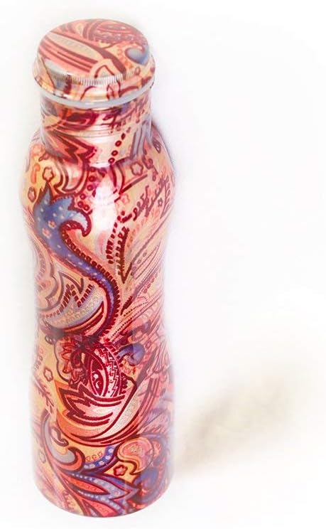 ARVAKKULA Pure Copper Water Bottle Best Way to Replace Plastic Pitcher has Great Ayurveda Health Benefits and Digital Casting to Avoid Blemishes