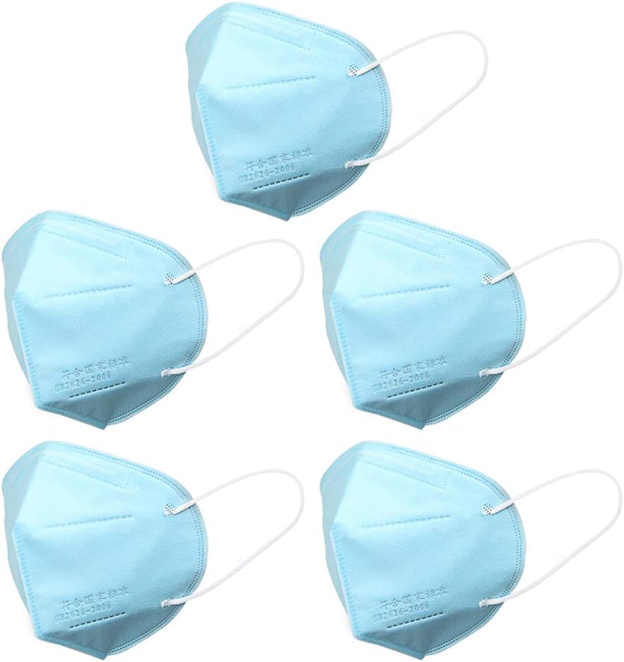 LLAni 5Pcs Dustproof Face Mask Disposable Earloop for Outdoor